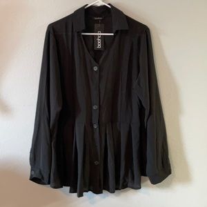 Detailed Peplum Shirt